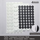 Klebering Selbstklebende Silikon Scheiben Rund Platte Pad 4mm Dick Ø5mm-100mm
