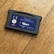 Monsters Inc & Finding Nemo Nintendo Gameboy Advance Game GBA Disney Pixar