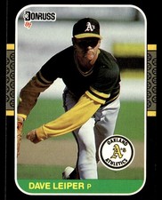 1987 Donruss Dave Leiper Rookie Oakland Athletics #472
