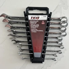 TEQ Correct 10 Piece Extra Long Combination SAE Wrench Set 5/16” - 7/8” - TQ395
