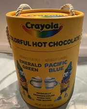 CRAYOLA Colorful Hot Chocolate Emerald Green & Pacific Blue Exp 6/2027 *Sealed*