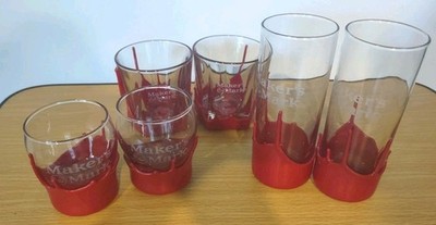Maker's Mark Glasses Bourbon Whiskey Lot of 6