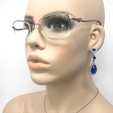 Louis Marcel LMC105 Glasses Frame Gold Half Rim Eyeglasses Spectacles Frame Only