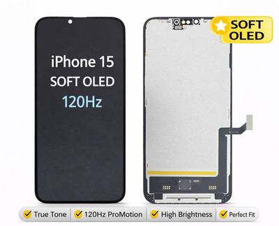 iPhone 15  Display Soft OLED Bildschirm Ersatz True Tone 120Hz Screen