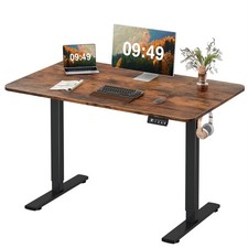 Electric Height Adjustable Standing Desk Large 48 x 24 Inches Sit Stand up Desk