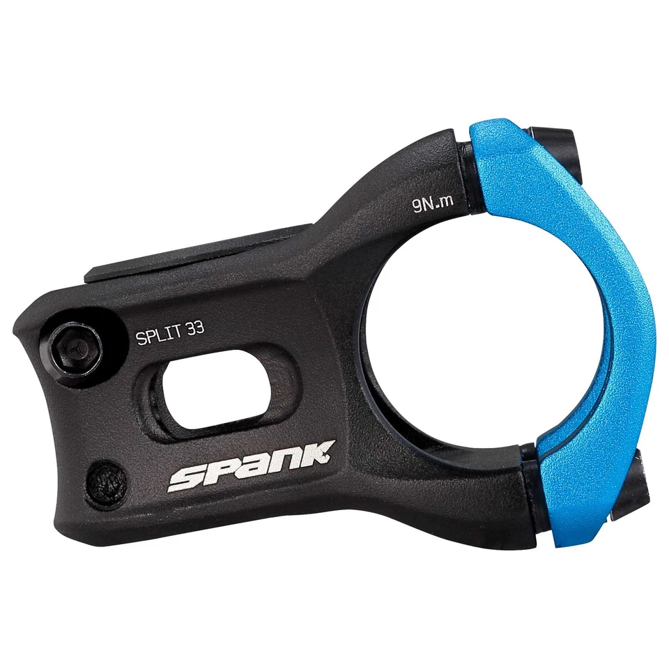 SPANK SPLIT Stem 33mm 31.8mm Blue Aluminum |Highly Weight-Optimized Single Crown - Image 3 of 3