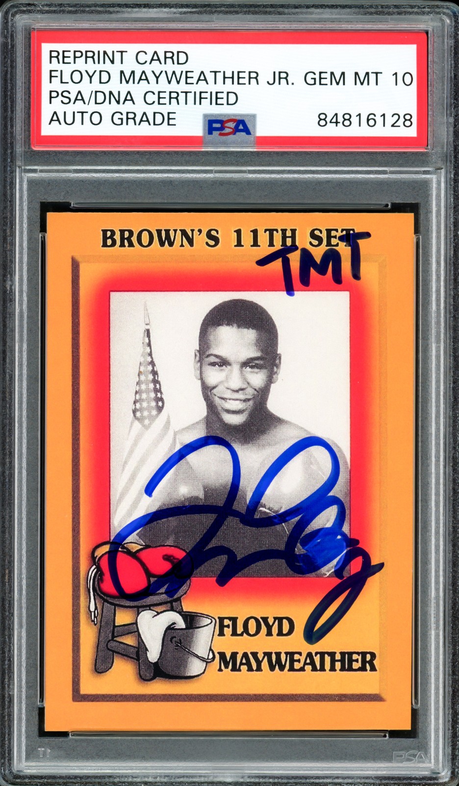 Floyd Mayweather Jr Signed 1997 Brown's Boxing RP RC #51 Auto 10 TMT PSA/DNA