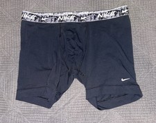 Men's NIKE Black Cotton Spandex Stretch Boxer Brief - Sz. Large