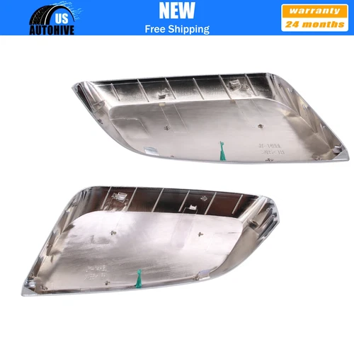 Left+Right Side Driver Side Mirror Cover Cap for 2014-19 Chevrolet IMPALA Chrome