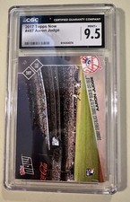2017 Topps Now Aaron Judge #487 Rookie Card RC Print Run=3088 CGC 9.5 Mint +. rookie card picture