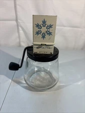 Vintage Androck #49 made In The Usa Chopper, Grinder Glass Jar ￼