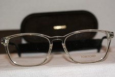 New Authentic Tom Ford 5355 Crystal/Green Temples 026 56-18-145 W Original Case 