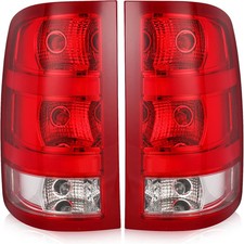 Tail Light Assembly Compatible with 2007-2013 GMC Sierra 1500 2500HD 3500HD Fact