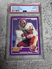 PSA 10 1989 SCORE SUPPLEMENTAL FOOTBALL CARD ROOKIE GERALD RIGGS REDSKINS