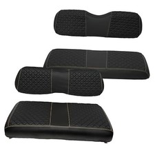 Golf Cart Front and Rear black Fits Club Car DS 2000.5 up Front and Rear Seat