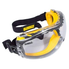 DEWALT Safety Goggles Concealer with Clear Anti-Fog Lens 99.9 UV protection