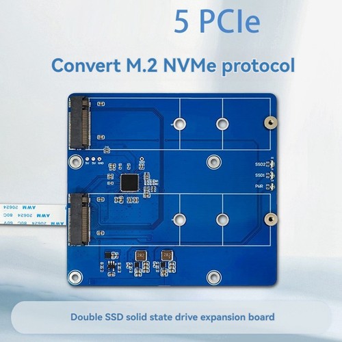 Expansion Board Module for 5 PCIE M.2 Dual SSD Expansion Board NVME9214 - Afbeelding 10 van 10