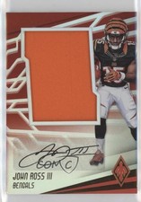 2017 Panini Phoenix RPS Rookie Jumbo Swatch /149 John Ross III #JAS-JRS Auto 4l3