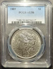 1889 Morgan Silver Dollar PCGS AU50