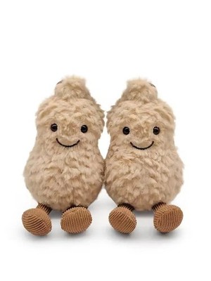 2X  Jelly 15 cm kleine Erdnuss-Plüschpuppe, Dekoration, Anhänger, niedliches DE