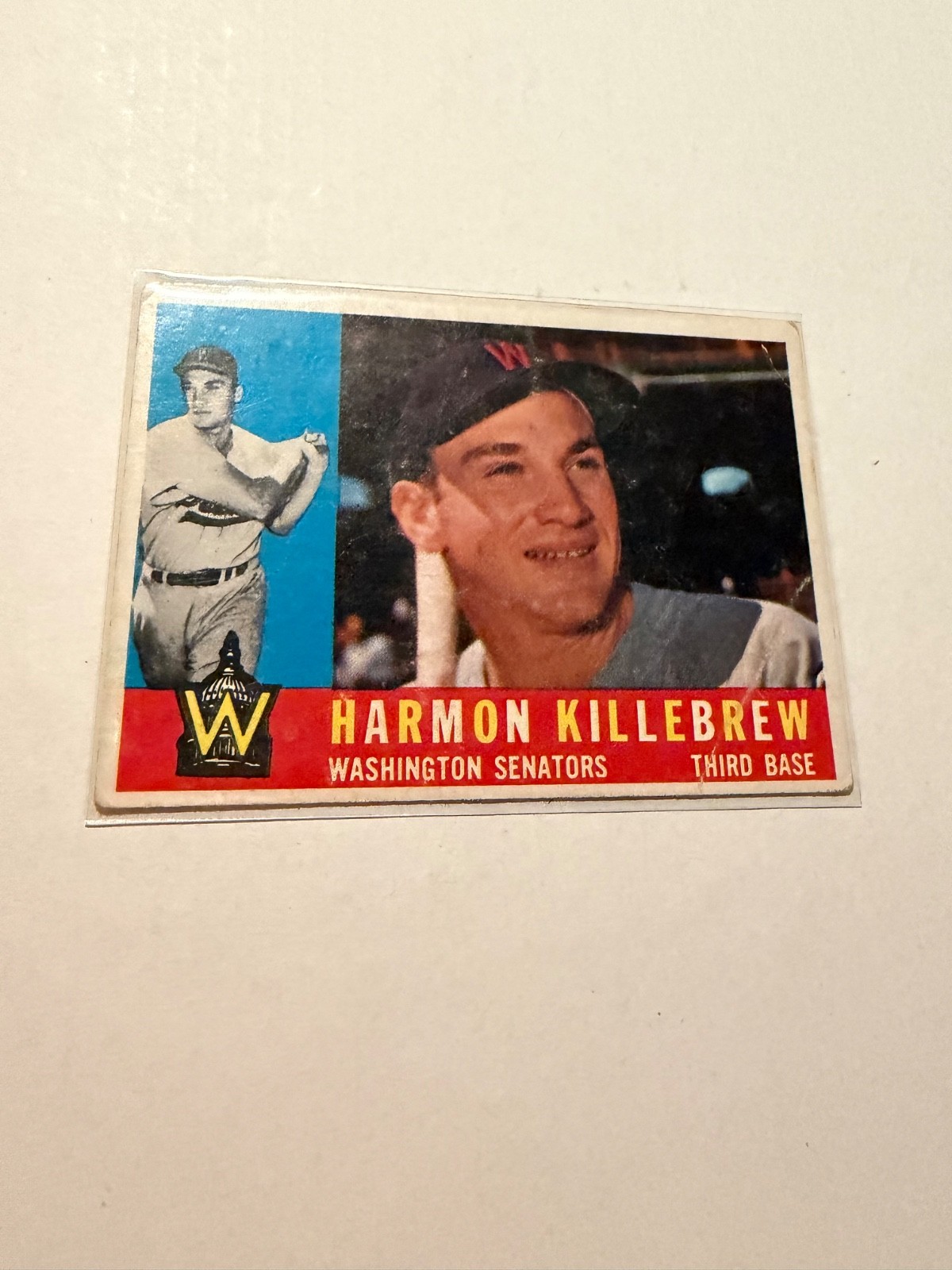 1960 Topps  -  Harmon Killebrew (#210)  Washington Senators    DK