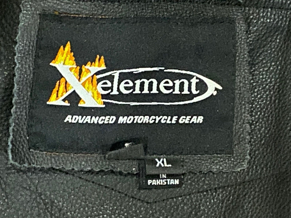 Men's Xelement Black Leather Chaps Size Extra Large; Never Used eBay