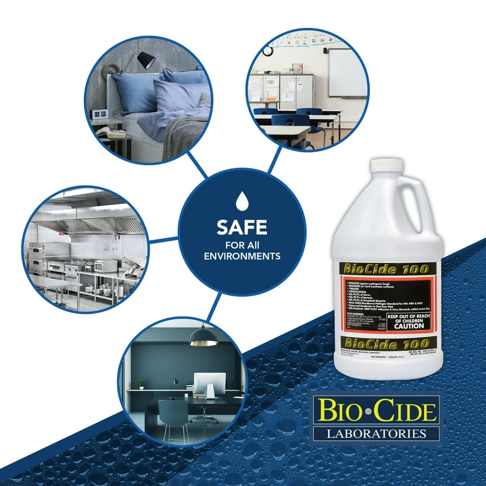 Biocide 100 Multi-Purpose Disinfectant Spray | DIY Mildew and Fungi Remover - Image 4 of 4