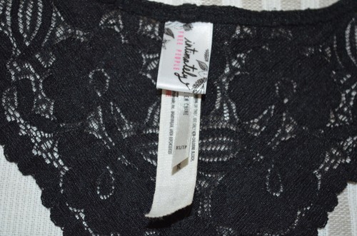 Free People Bralette intimamente nera pizzo schiena misto nylon taglia XS - Foto 6 di 10