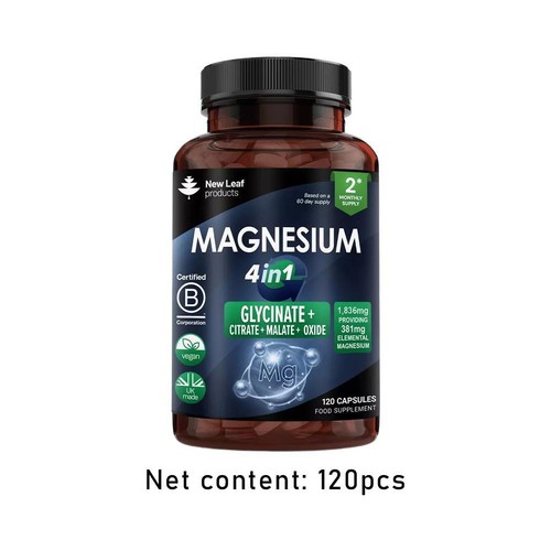 Magnesium Glycinate 4-in-1 Complex 1836mg - High Strength Magnesium Capsul e s - Picture 13 of 13