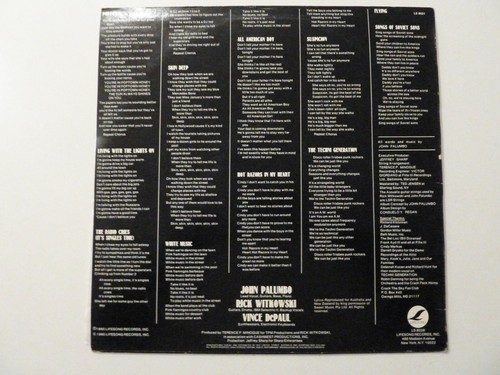 Crack The Sky, White Music Record Vinyl Lp 1980 - Picture 2 of 6
