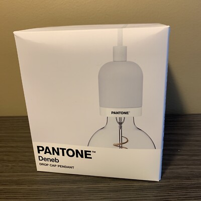 PANTONE Deneb Pendant Drop Cap in Brilliant White