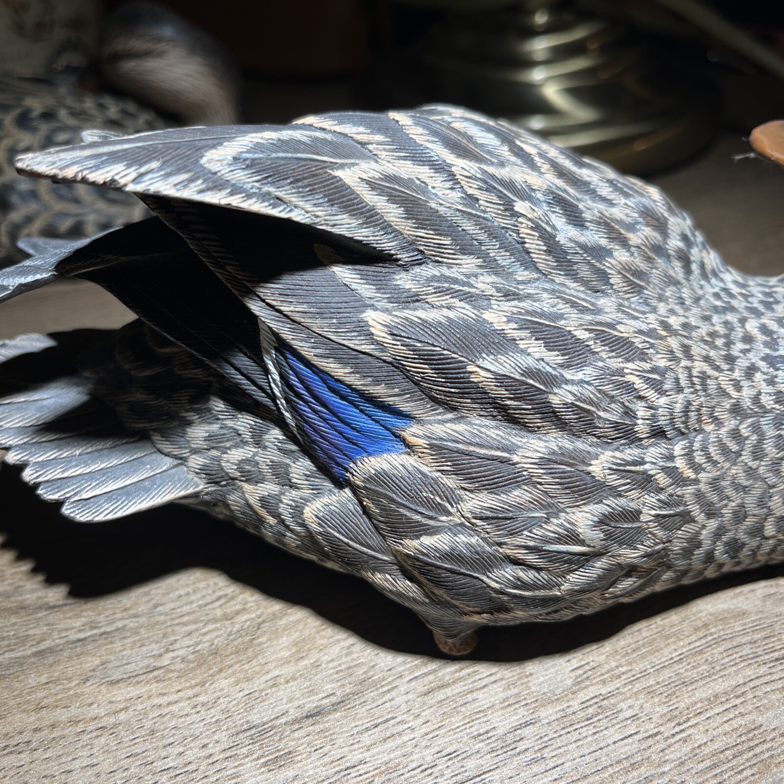 Roger Desjardins Duck Decoy Signed hen mallard natures window VGC