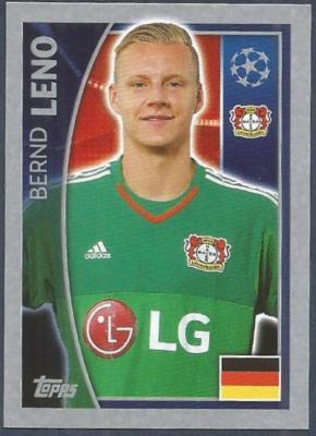 TOPPS CHAMPIONS LEAGUE-2015-16 #321-BAYER LEVERKUSEN-BERND LENO