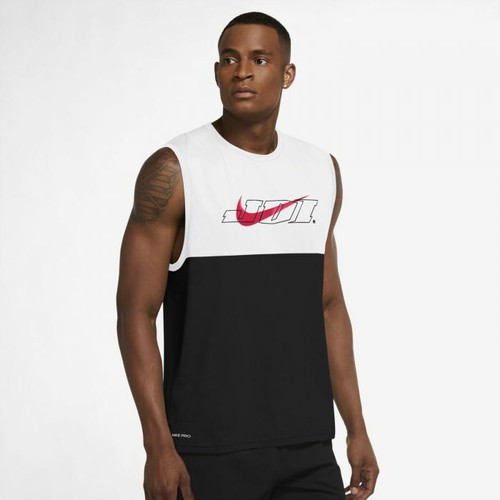 Nike Training Dri Fit Hyper dry Energy Vest Tank Top Sleeveless T shirt White