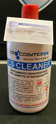 IDROCOSMOTEK DISINCROSTANTE PER CASSETTE WC LT.1 CS CLEANER PRODOTTO PROFESSIONALE 750920