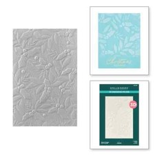 HOLLY FOLIAGE 3D EMBOSSING FOLDER-Spellbinders Paper Arts-Christmas-Texture
