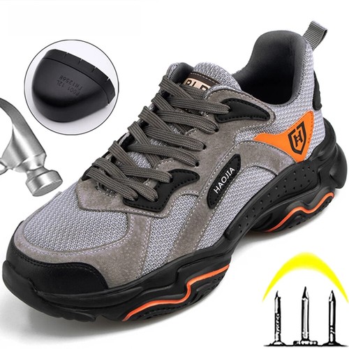 Men Work Sneakers Steel Toe Shoes 