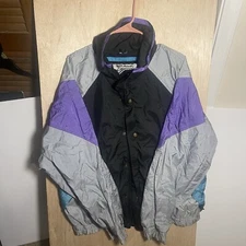Vintage Mighty Mac Jacket Mens Medium Colorblock Windbreaker Ski 80s RARE