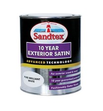 Sandtex Paint 750ML  10 Year Exterior Satin  Wood  Metal  All Colours