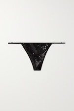  155 Kiki de Montparnasse Midnight Blue Thong NWT Panty XS