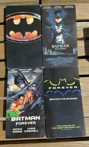 Batman BOX SET Returns Forever Behind the Scenes 4 VHS Keaton-Kilmer RARE! - Picture 6 of 7