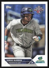 2023 Topps Pro Debut Jorge Burgos PD-61 Prospects | Cleveland Guardians