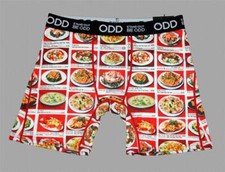 ODD Stand Out Be ODD Chinese Restaurant Menu Entrees Prices Boxers Men's NWT