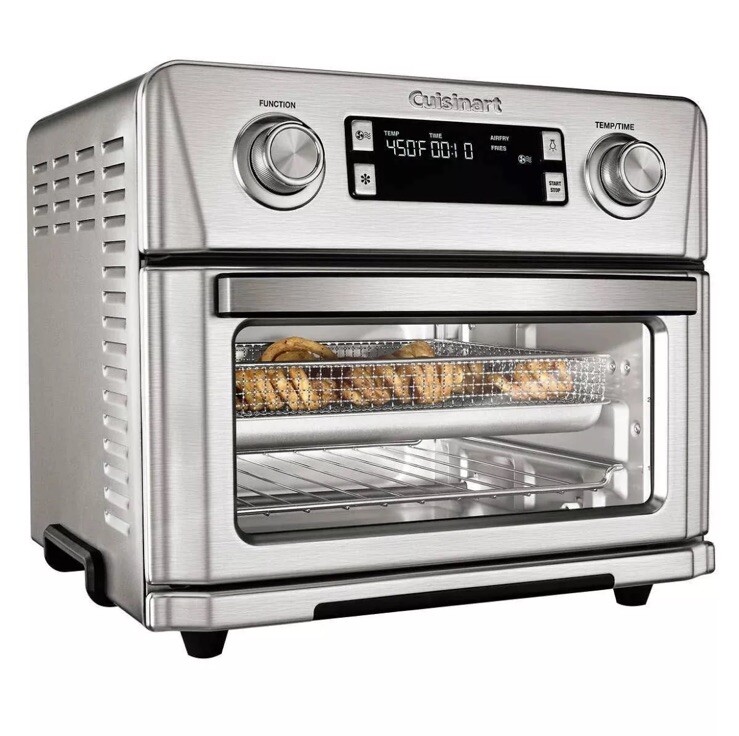 Cuisinart CTOA-130PC2 Digital Airfryer Toaster Oven, 0.6 cu ft. Silver