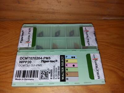 20 Stück Wendeschneidplatten  DCMT 070204-MP5 WPP20 von WALTER   zum Drehen  neu