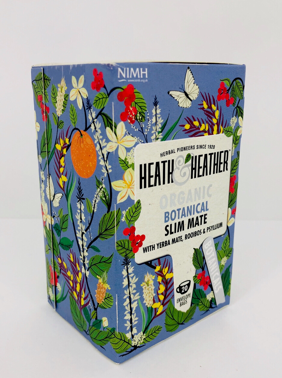 Organic Botanic Slim Mate Heath & Heather Tea w. Yerba Mate & Rooibos