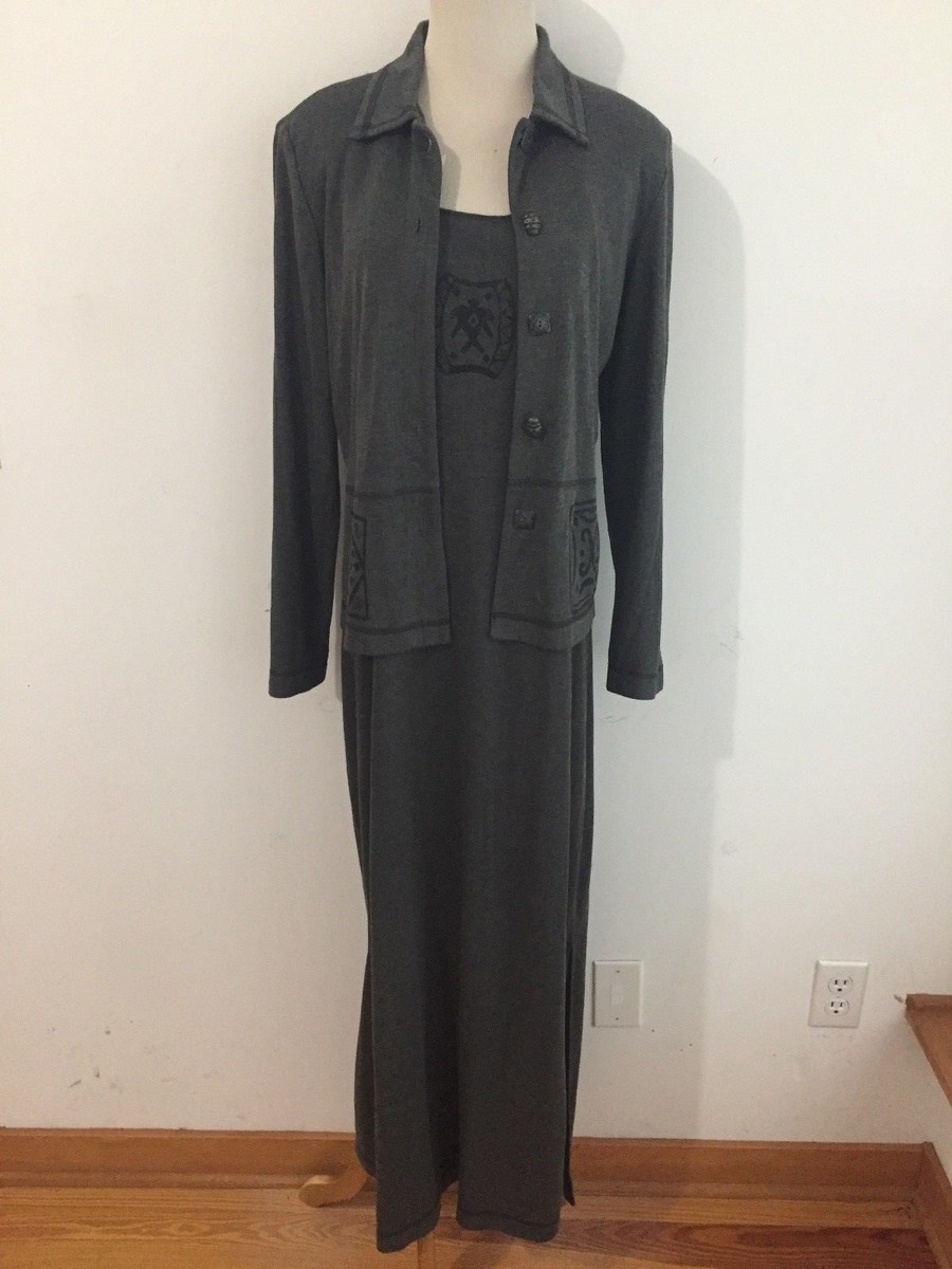 jersey jacket dress Women's R&M Richards 2-Piece Lace & Matte Jersey Jacket & Dress Set
