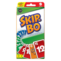 Mattel Skip-Bo Kartenspiel Gesellschaftsspiel 2-6 Spieler Ab 7J Familienspiel