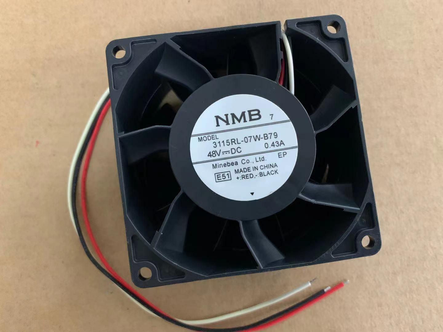 NMB 3115RL-07W-B79 48V 0.43A Cooling Fan - 80x80x38mm Size, Open Box Condition 6 thumbnail image