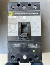 SQUARE D KAL26225 225 AMP 600VDC 2-POLE THERMAL-MAGNETIC CIRCUIT BREAKER